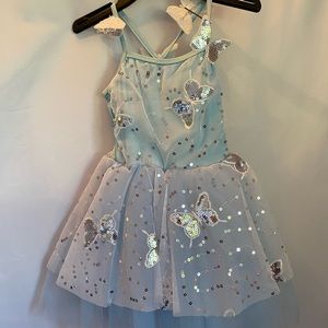 Revolution Dance dress girls ballet blue size SC